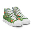 Nature: Loch Ness Poppies High Top Canvas Shoes for Men - images on me