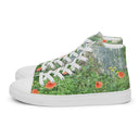 Nature: Loch Ness Poppies High Top Canvas Shoes for Men - images on me