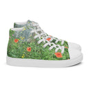 Nature: Loch Ness Poppies High Top Canvas Shoes for Men - images on me