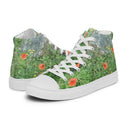 shoes - high top canvas-Nature: Loch Ness Poppies High Top Canvas Shoes for Women-10-images on me