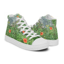 shoes - high top canvas-Nature: Loch Ness Poppies High Top Canvas Shoes for Women-11-images on me