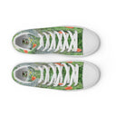 shoes - high top canvas-Nature: Loch Ness Poppies High Top Canvas Shoes for Women-14-images on me