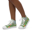 shoes - high top canvas-Nature: Loch Ness Poppies High Top Canvas Shoes for Women-18-images on me