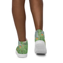 shoes - high top canvas-Nature: Loch Ness Poppies High Top Canvas Shoes for Women-20-images on me
