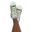 shoes - high top canvas-Nature: Loch Ness Poppies High Top Canvas Shoes for Women-23-images on me