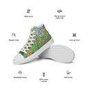 shoes - high top canvas-Nature: Loch Ness Poppies High Top Canvas Shoes for Women-3-images on me