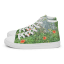 shoes - high top canvas-Nature: Loch Ness Poppies High Top Canvas Shoes for Women-4-images on me