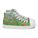 shoes - high top canvas-Nature: Loch Ness Poppies High Top Canvas Shoes for Women-5-images on me