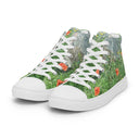 shoes - high top canvas-Nature: Loch Ness Poppies High Top Canvas Shoes for Women-6-images on me