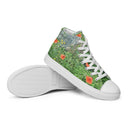 shoes - high top canvas-Nature: Loch Ness Poppies High Top Canvas Shoes for Women-8-images on me