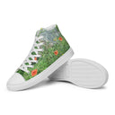 shoes - high top canvas-Nature: Loch Ness Poppies High Top Canvas Shoes for Women-9-images on me