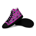 Nature Victoria Island Dahlia High Top Canvas Shoes for Women - black soles - images on me