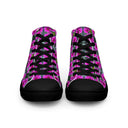 Nature Victoria Island Dahlia High Top Canvas Shoes for Women - black soles - images on me