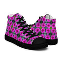 Nature Victoria Island Dahlia High Top Canvas Shoes for Women - black soles - images on me