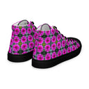 Nature Victoria Island Dahlia High Top Canvas Shoes for Women - black soles - images on me
