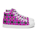 Nature Victoria Island Dahlia High Top Canvas Shoes for Women - white soles - images on me