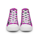 Nature Victoria Island Dahlia High Top Canvas Shoes for Women - white soles - images on me