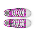 Nature Victoria Island Dahlia High Top Canvas Shoes for Women - white soles - images on me