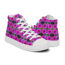 Nature Victoria Island Dahlia High Top Canvas Shoes for Women - white soles - images on me