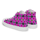 Nature Victoria Island Dahlia High Top Canvas Shoes for Women - white soles - images on me