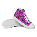 Nature Victoria Island Dahlia High Top Canvas Shoes for Women - white soles - images on me