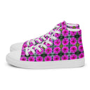 Nature Victoria Island Dahlia High Top Canvas Shoes for Women - white soles - images on me