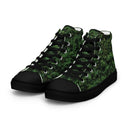 shoes - high top canvas-Vibe: Historic Scottish Highland Castle Garden Hedge High Top Canvas Shoes for Men-10-images on me