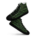 shoes - high top canvas-Vibe: Historic Scottish Highland Castle Garden Hedge High Top Canvas Shoes for Men-11-images on me