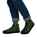 shoes - high top canvas-Vibe: Historic Scottish Highland Castle Garden Hedge High Top Canvas Shoes for Men-13-images on me