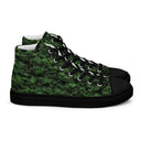 shoes - high top canvas-Vibe: Historic Scottish Highland Castle Garden Hedge High Top Canvas Shoes for Men-2-images on me
