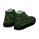 shoes - high top canvas-Vibe: Historic Scottish Highland Castle Garden Hedge High Top Canvas Shoes for Men-5-images on me