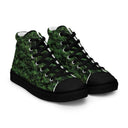 shoes - high top canvas-Vibe: Historic Scottish Highland Castle Garden Hedge High Top Canvas Shoes for Men-7-images on me