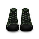 shoes - high top canvas-Vibe: Historic Scottish Highland Castle Garden Hedge High Top Canvas Shoes for Men-8-images on me