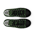 shoes - high top canvas-Vibe: Historic Scottish Highland Castle Garden Hedge High Top Canvas Shoes for Men-9-images on me