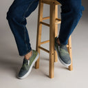shoes - slip-on canvas-Explore: Scotland's Highland Hills Slip-on Canvas Shoes for Men-2-images on me