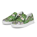 shoes - slip-on canvas-Nature: Historic Scottish Highland Castle Garden Flowers Slip-on Canvas Shoes for Men-2-images on me