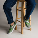 shoes - slip-on canvas-Nature: Historic Scottish Highland Castle Garden Flowers Slip-on Canvas Shoes for Men-6-images on me