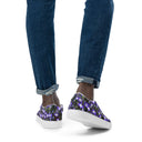 shoes - slip-on canvas-Nature: Irish Noble's Castle Lobelias Slip-on Canvas Shoes for Men-9-images on me