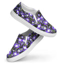 shoes - slip-on canvas-Nature: Irish Noble's Castle Lobelias Slip-on Canvas Shoes for Women-1-images on me