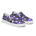 shoes - slip-on canvas-Nature: Irish Noble's Castle Lobelias Slip-on Canvas Shoes for Women-5-images on me