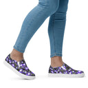 shoes - slip-on canvas-Nature: Irish Noble's Castle Lobelias Slip-on Canvas Shoes for Women-7-images on me