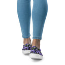shoes - slip-on canvas-Nature: Irish Noble's Castle Lobelias Slip-on Canvas Shoes for Women-8-images on me