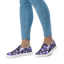 shoes - slip-on canvas-Nature: Irish Noble's Castle Lobelias Slip-on Canvas Shoes for Women-9-images on me