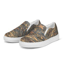 shoes - slip-on canvas-Vibe: Cliffs of Moher Nature's Pattern Slip-on Canvas Shoes for Women-3-images on me