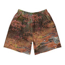 shorts - athletic (long)-Explore: Autumn in Georgia Unisex Athletic Long Shorts-1-images on me