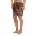 shorts - athletic (long)-Explore: Autumn in Georgia Unisex Athletic Long Shorts-6-images on me