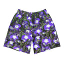 shorts - athletic (long)-Nature: Irish Noble's Castle Lobelias Unisex Athletic Long Shorts-1-images on me