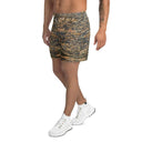 shorts - athletic (long)-Vibe: Cliffs of Moher Nature's Pattern Athletic Long Shorts-6-images on me