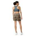 shorts - athletic (long)-Vibe: Cliffs of Moher Nature's Pattern Athletic Long Shorts-9-images on me