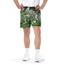 shorts - mesh (long)-Nature: Historic Scottish Highland Castle Garden Flowers Unisex Mesh Shorts-10-images on me